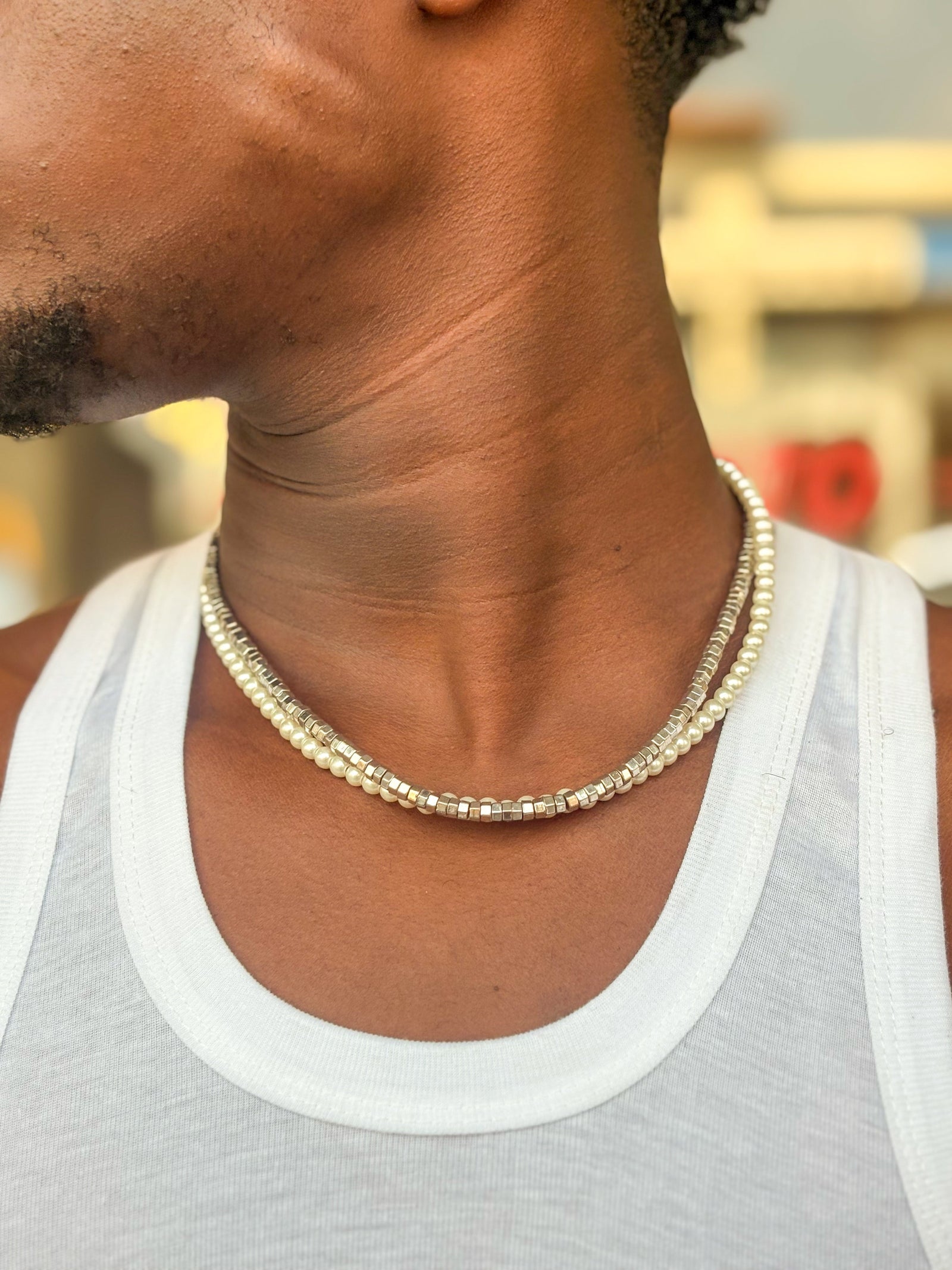 Sterling Ivory Layered Necklace