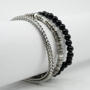 Silver Cascade Bracelet Stack