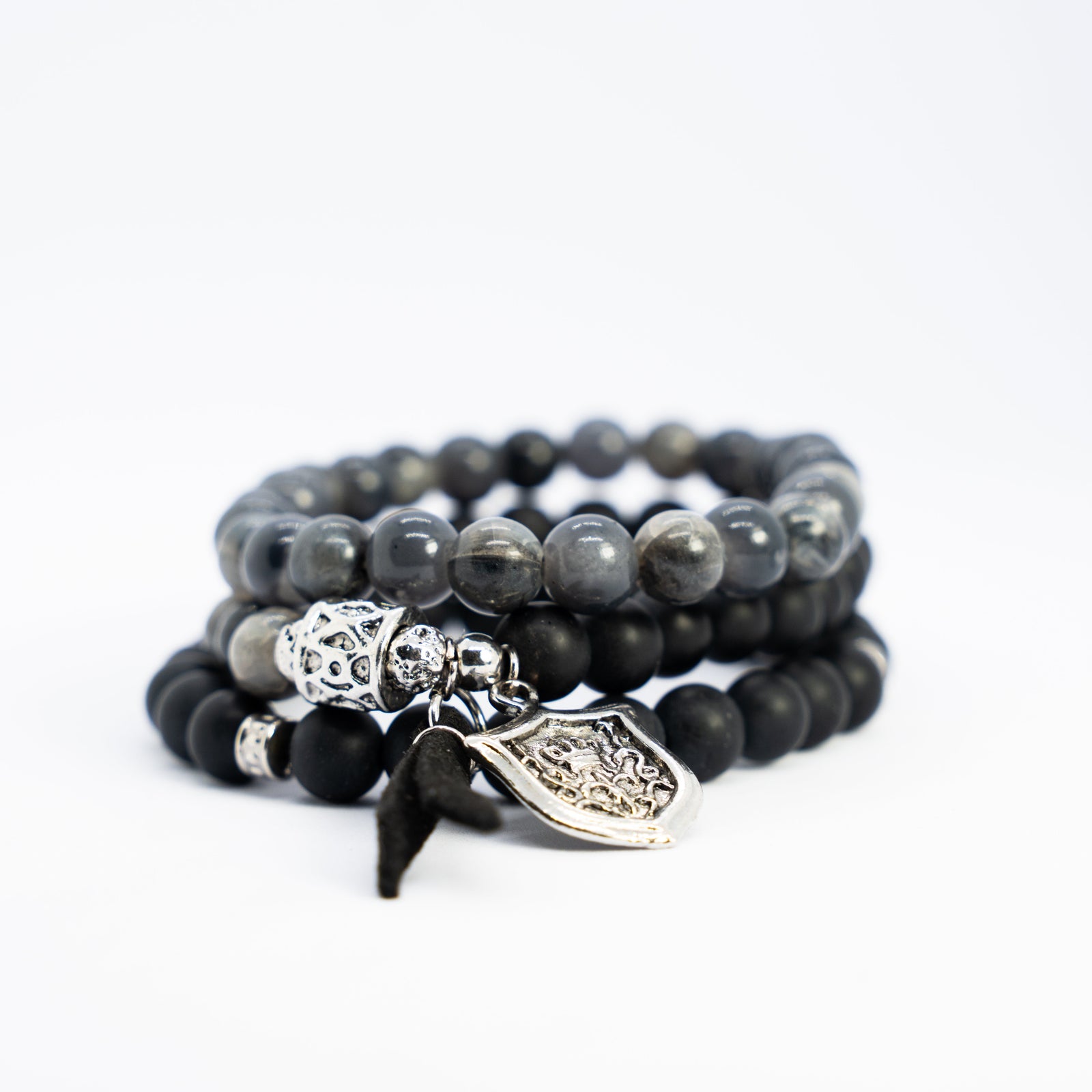 Silver Eclipse Bracelet Stack