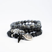 Silver Eclipse Bracelet Stack
