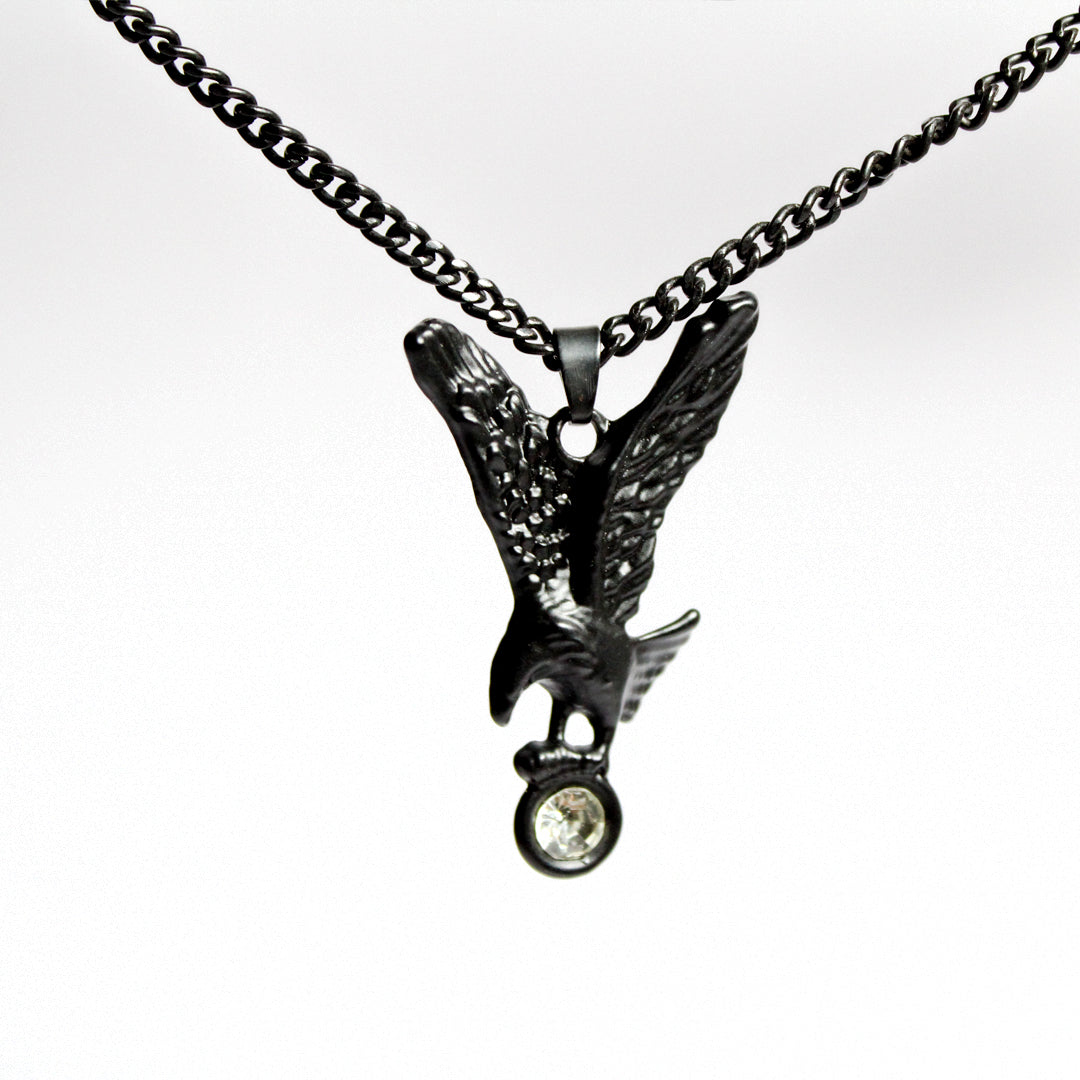 Eagle Necklace Black