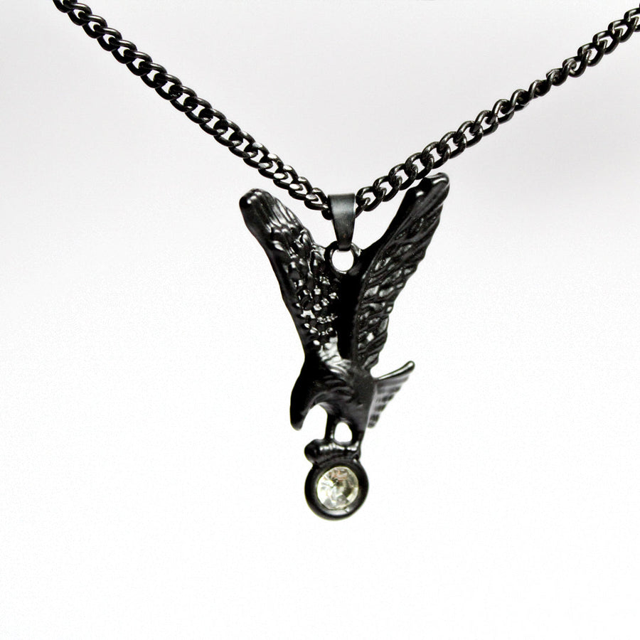 Eagle Necklace Black