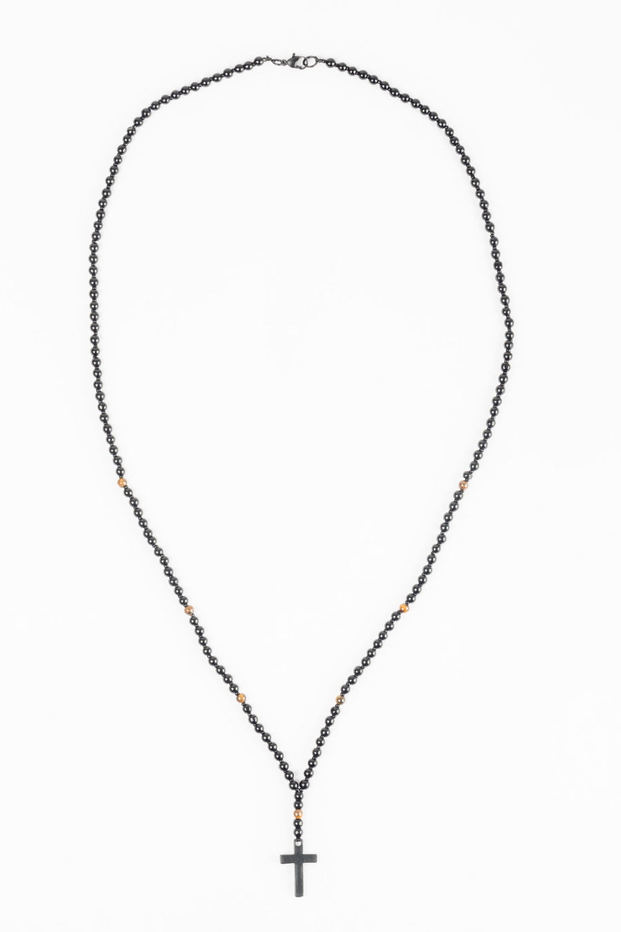 Cross Beads Necklace ( 4mm )