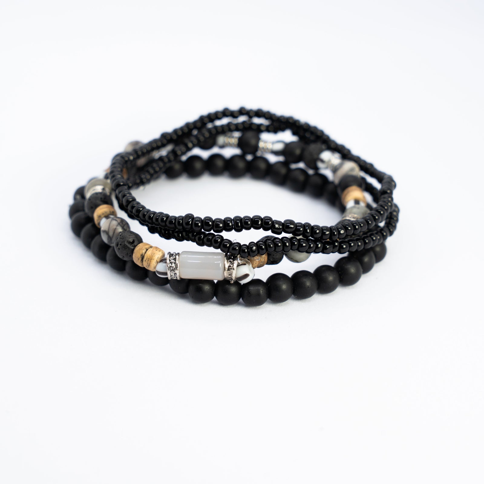 Neon Steel Bracelet Stack