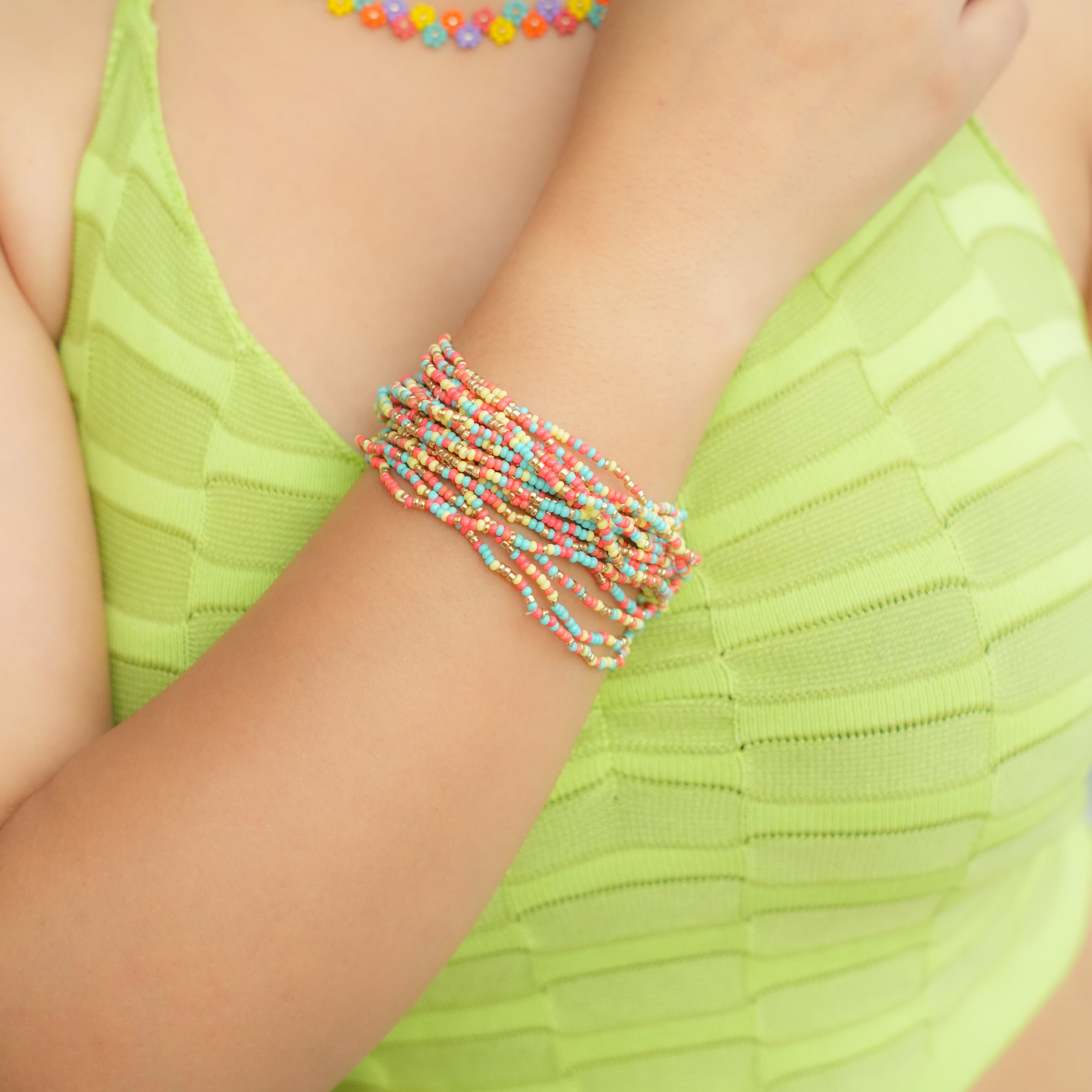 Spring Sprinkles Beaded Bracelet
