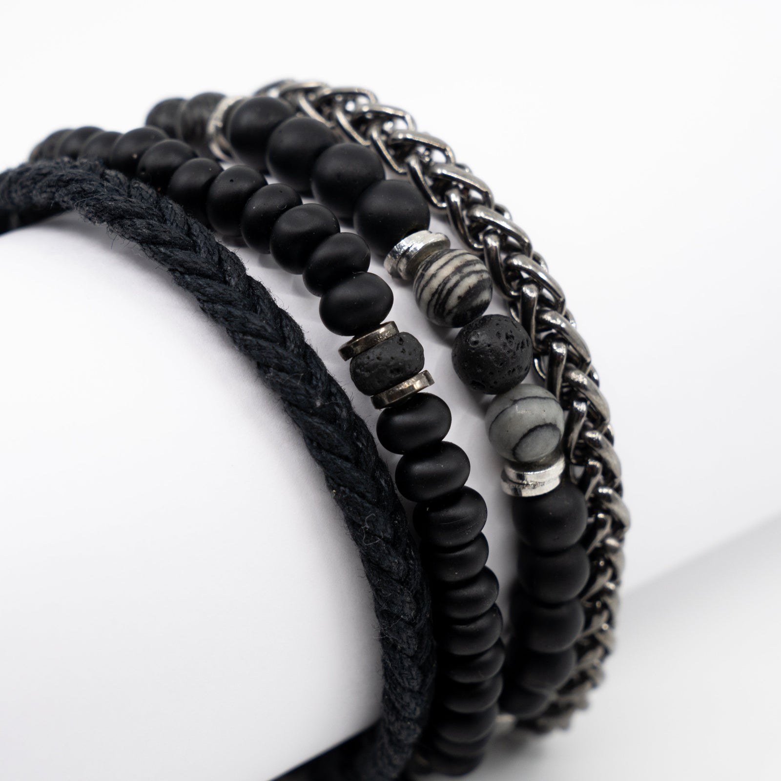 Dark horizon Stack Bracelet
