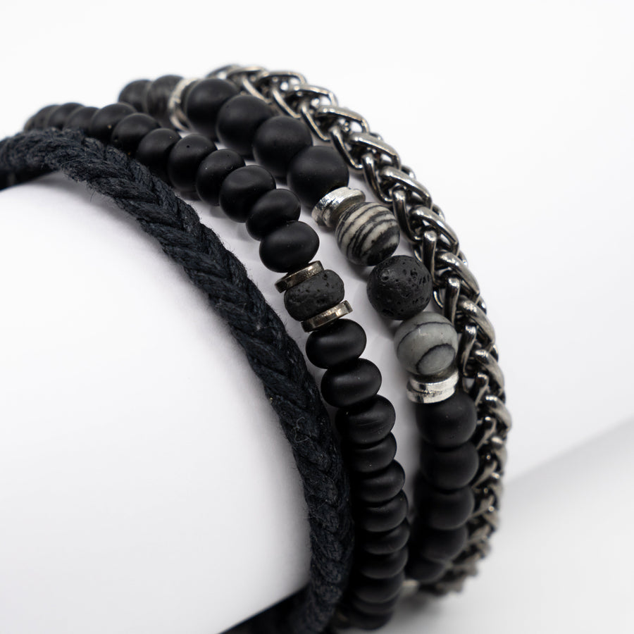 Dark horizon Stack Bracelet