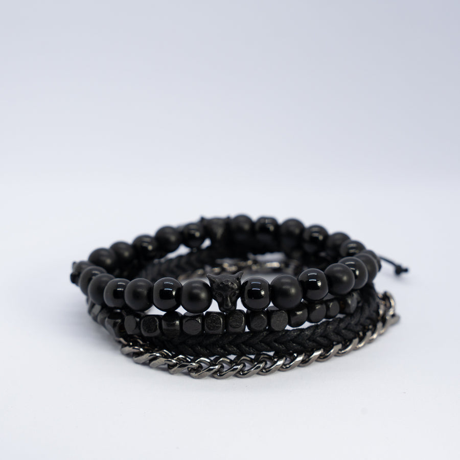 Serpent stone Bracelet stack