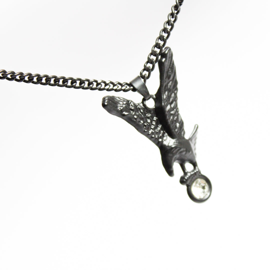 Eagle Necklace Black