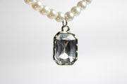 Chic Gem Necklace White Stone