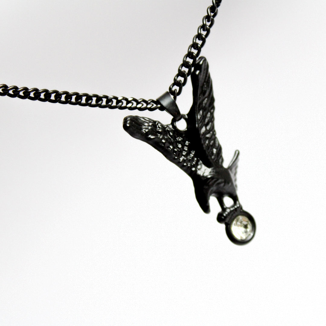 Eagle Necklace Black
