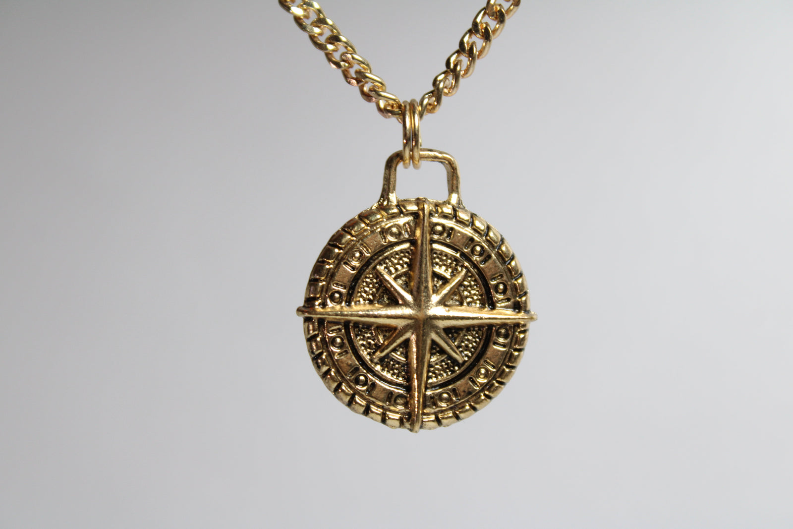 Gold Compass Necklace