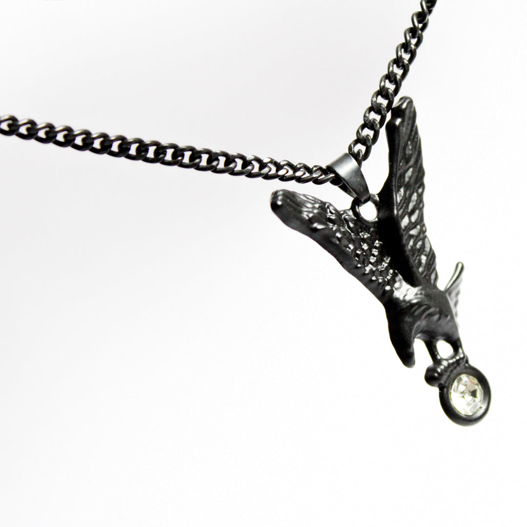 Eagle Necklace Black