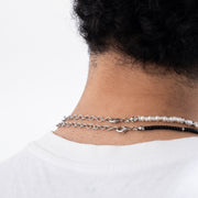 Midnight Pearl Layered Neckalce