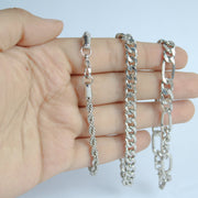 Silver chain Bracelets combo