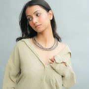 Iced Ash Beaded Necklace