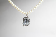 Chic Gem Necklace White Stone
