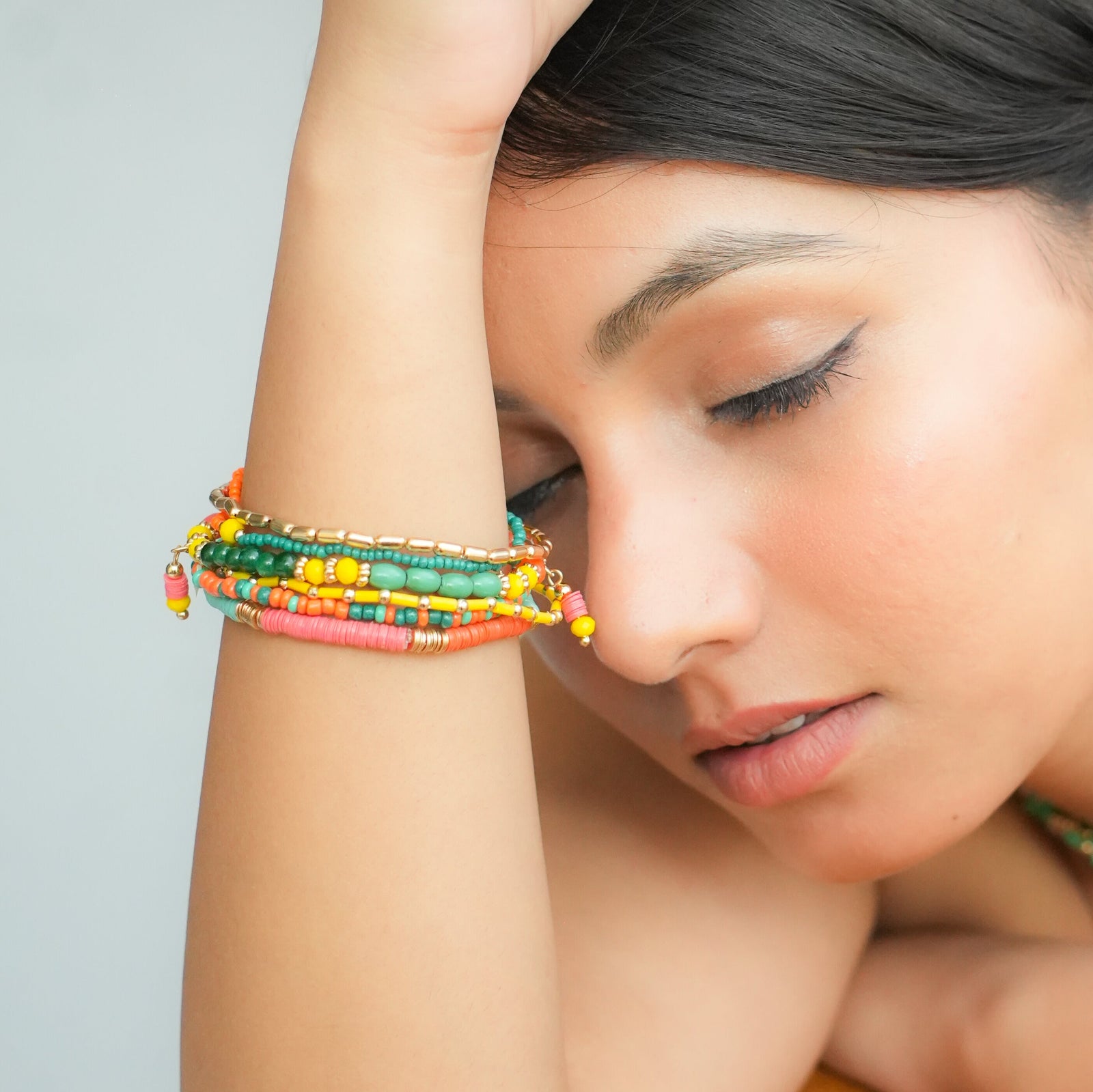 Colourful Confetti Beaded Bracelet