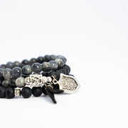 Silver Eclipse Bracelet Stack