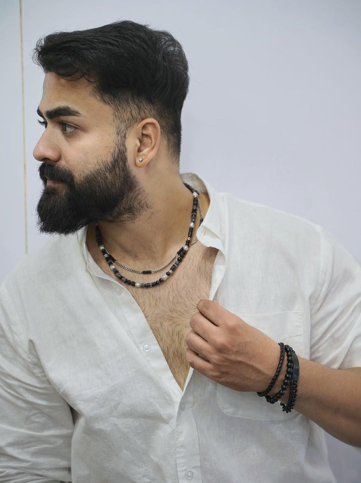 Multi Beaded Men's Necklace