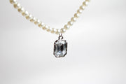 Chic Gem Necklace White Stone