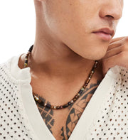 Multi Beaded Men's Necklace