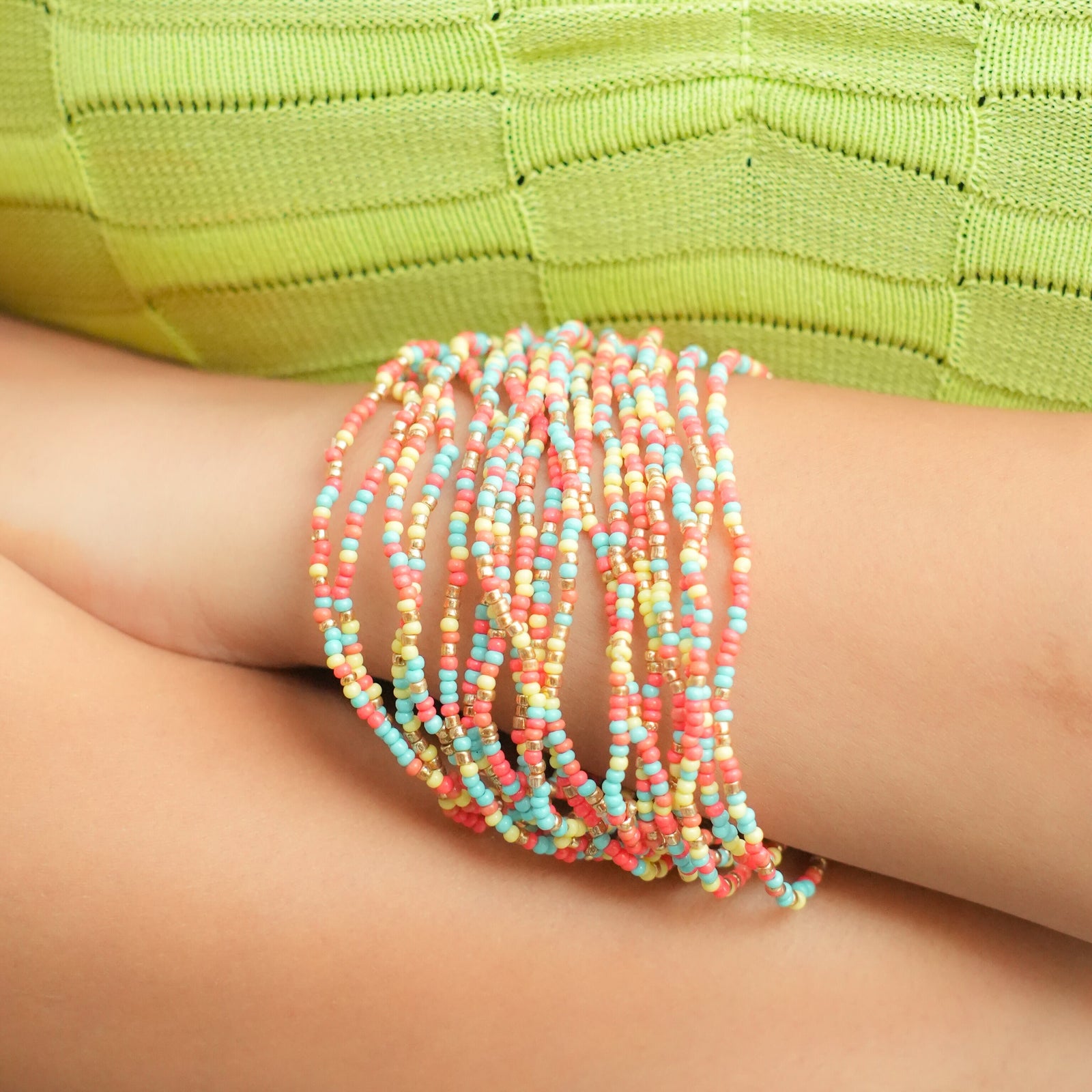 Spring Sprinkles Beaded Bracelet
