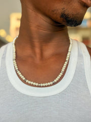 Silver Pearl Necklace